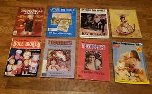 MIX LOT OF 8 DOLL, TOYS, ANTIQUES CRAFTS AND PATTERNS 1983 MAGAZINES, CATALOGS - Foto 1 di 12