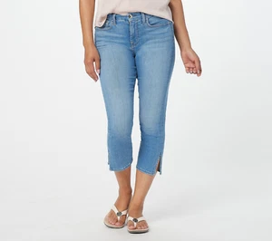 Jen7 by 7 For All Mankind Capri Side Slits- Pants La Quinta 0 New - Picture 1 of 4