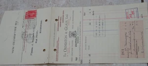 Ormiston & Glass Fine Leather Goods Snow Hill London Receipt 1942 - Picture 1 of 1