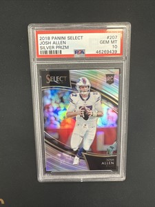 2018 Panini Select Josh Allen Silver Field Level Prizm PSA 10