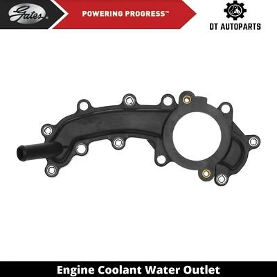 Puertas cruzadas de salida de agua de refrigerante para motor Jeep Cherokee 2014-2021 Foto 1 de 4