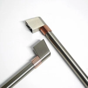 Cafe Gebürstetes Messing Kupfer Akzent 21" 2 Griff Kit - Bild 1 von 3