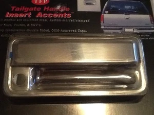 1988-1999 Chevrolet Suburban Chrome Tailgate Handle Insert Overlay Accents - Picture 1 of 1