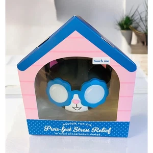 NUEVO Esmoquin blando blanco y negro flor azul gato gatito bola de alivio del estrés - Imagen 1 de 3