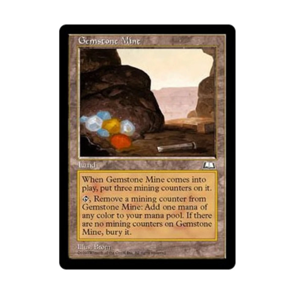 WOTC MtG Weatherlight Gemstone Mine (U) VG - Image 1 of 1
