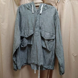 Sudadera con capucha gris 45R lino indio - Imagen 1 de 5
