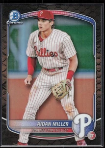 Refractor reptiliano Bowman Aidan Miller Chrome Prospects 2025 #BCP-54 - Imagen 1 de 2