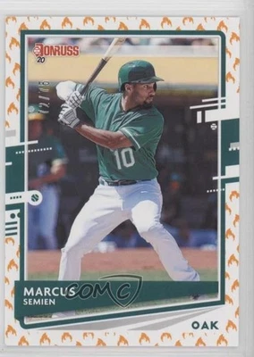 2020 Panini Donruss On Fire /75 Marcus Semien #92 - Image 1 of 2