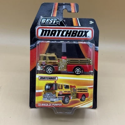 2016 Best of Matchbox Series 1 '75 Mack CF Pumper with Storage Box - Image 1 of 4
