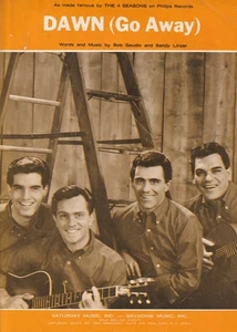 Original Sheet Music - Four Seasons -Dawn (Go Away) - 1964 - Very Good Condition - Picture 1 of 4