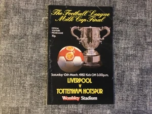 Liverpool gegen Spurs 1982 League (Milk) Cup Finale Official Souvenir Programme - Bild 1 von 4