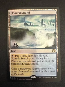 FLOODED STRAND Foil Prerelease Promo Modern Horizons 3 MTG Magic - Bild 1 von 3