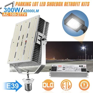 Commercial LED Retrofit Kits Light 300W Shoebox Replace Pole Lamp - 42000 Lumens - Picture 1 of 10