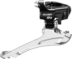 microSHIFT R9-B Double Front Derailleur - 9-Speed, Double, 46-52t Max, Band Clam - Picture 1 of 1
