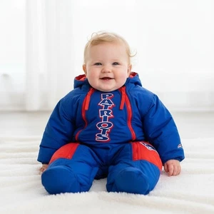 Vintage 1990er Starter NFL New England Patriots Baby Bunting Schneeanzug blau 12M - Bild 1 von 11