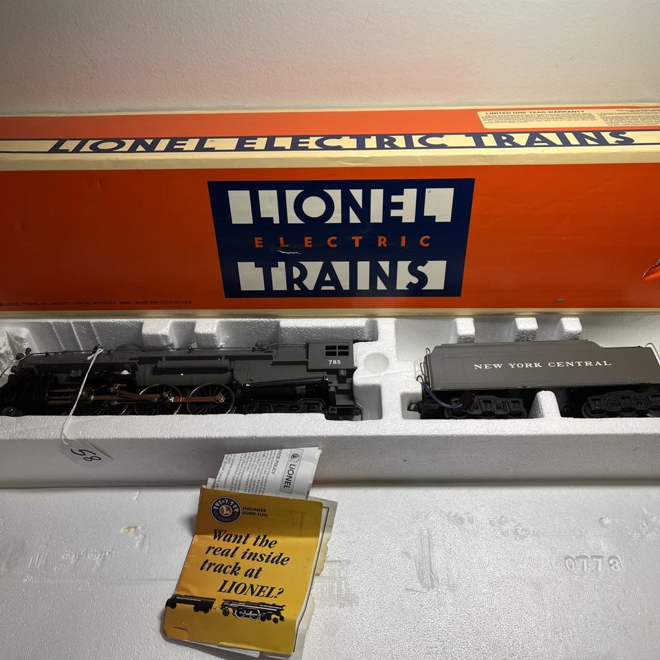 O Gauge 3-Rail Lionel 6-18002 NYC New York Central 4-6-4 Hudson Steam #785  - Image 1 of 4