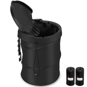 Car Trash Can Pop up Collapsible Bin with Lid Small Car Garbage Can for Back ... - Picture 1 of 7