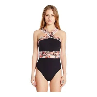 Kenneth Cole New York Mujer Dulce Sakura Correa Cruzada Cuello Una Pieza Talla PEQUEÑA Foto 1 de 4