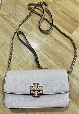 Tory Burch 141012 Britten Chain Wallet Wristlet Crossbody DELICATE PINK $385 - Image 1 of 4