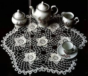 PRETTY Irish Lace Doily/CROCHET PATTERN INSTRUCTIONS ONLY - Picture 1 of 1