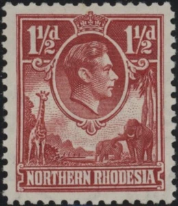 Northern Rhodesia 1.5d carmine red stamp SG 29 mint - Picture 1 of 1