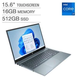 Computadora portátil HP 15-eg1073cl Pavilion 15.6" i7-1195G7 16 GB 512 GB SSD retroiluminada kb Win 11 - Imagen 1 de 5