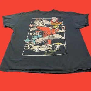 Capcom Street Fighter Mens T Shirt Black XL Ryu Ken Chun-Li Graphic Tee - Bild 1 von 6