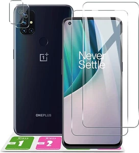3+2-PackTempered Glass for OnePlus Nord N10 5G Screen Protector 3 Packs+2 Packs - Picture 1 of 7