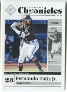 2020 Panini Chronicles #10 Fernando Tatis Jr. San Diego Padres