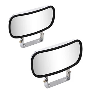 Convex Mirror Stainless Steel Rectangular Universal Truck Over Door W/Bracket - Bild 1 von 12