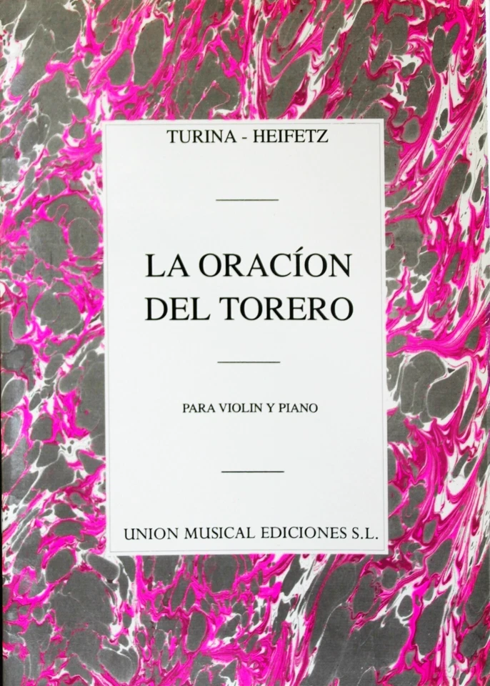 Turina- Heifetz La Oracion Del Torero for violin and piano - Image 1 of 1