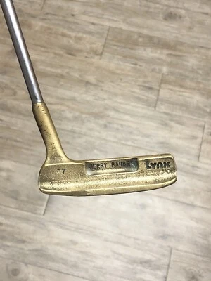 Vintage Lynx By Jerry Barber Brass Putter #7 Golf Club  Made In USA Right Handed - Image 1 of 4