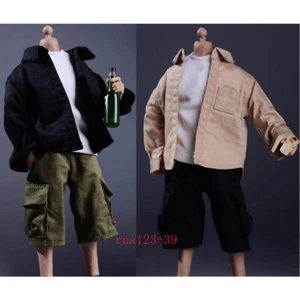 1/12 Scale Male Long Sleeve Shirt Clothes Model Fit 6'' Action Figure Body - Picture 1 of 22