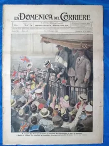 La Domenica del Corriere 12 ottobre 1919 Principe Galles-California-Ettore Ponti - Picture 1 of 1