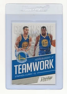 2016-17 Panini Prestige STEPHEN CURRY & KEVIN DURANT #29 Teamwork NBA Warriors - Picture 1 of 1