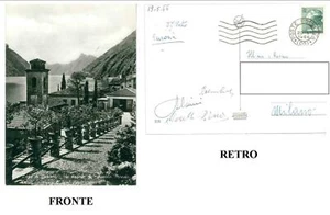 CARTOLINA LOMBARDIA LAGO DI LUGANO – UN ANGOLO DI “PICCOLO MONDO” VIAGGIATA 1966 - Foto 1 di 1
