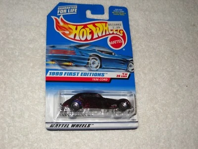 Mattel Hot Wheels 1999 First Editions, #1 of 26Cars, 1936 Cord, #649 - Image 1 of 4