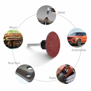 Disco de lijado de cambio rápido con bloqueo de rollo de 2" 36 60 80 120 240 grano 53 piezas - Imagen 1 de 11