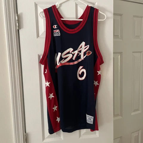 Vintage CHAMPION Anfernee Penny Hardaway 6 USA Dream Team Olympic Jersey 44 L Cover