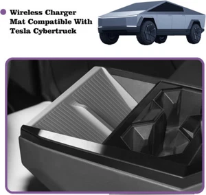 Car Interior Anti-Slip Wireless Charger Protective Pad For Tesla Cybertruck 2024 - Picture 1 of 8