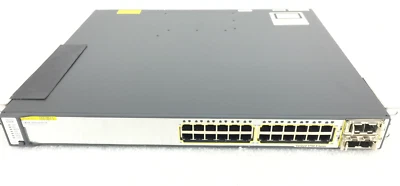 CISCO WS-C3750E-24TD-S 24-Port Gigabit Layer 3 Switch - Image 1 of 2