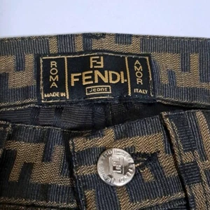 brand new with tags fendi zucca pattern denim jeans monogram woman - Picture 1 of 8