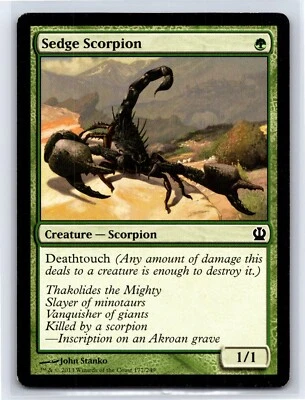 2013 MTG - Sedge Scorpion Theros Regular 177/249 - Image 1 of 2