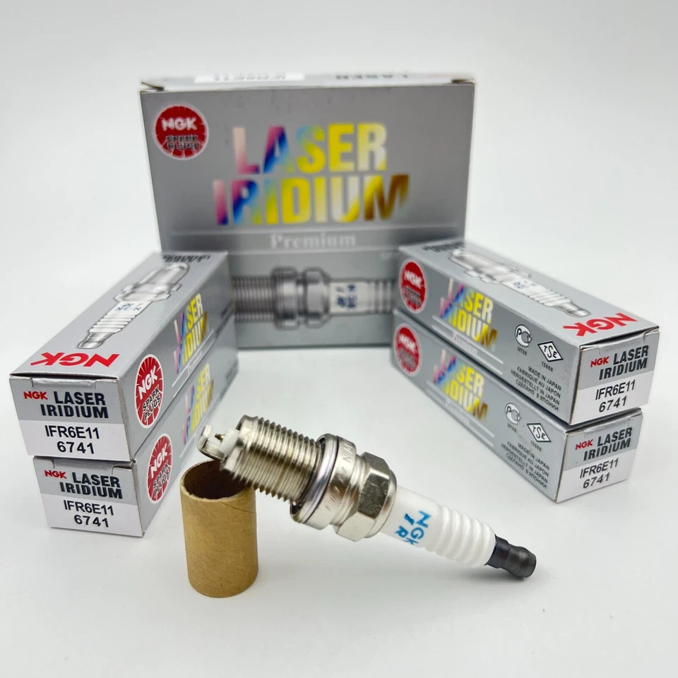 4 pc NGK 6741 IFR6E11 Laser Iridium Spark Plugs for SK20PR-A8 SK20PR-A11 - Image 1 of 1