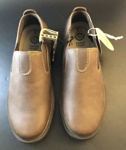 Earth Spirit Unisex Size 8.5 Brown Jon Plain Toe Slip On Vf10 - Picture 1 of 9