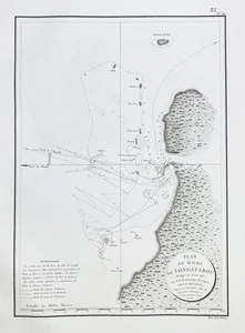 Tonga island Tongatabu Pacific Ocean Beautemps-Beaupre carte map Karte 1793 - Bild 1 von 1