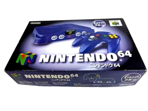 Midnight Blue N64 Nintendo 64 System Boxed Japan Purple - Picture 1 of 24