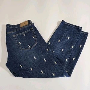 Polo Ralph Lauren AOP Pony Jeans The Sullivan Slim 36X29 Distressed Button Fly  - Picture 1 of 24