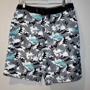$ 55 BRANDNEU HURLEY Hai HERREN BOARDSHORTS GRÖSSE 29 x 9,5 Schrittlänge über dem Knie neu mit Etikett - Bild 1 von 15