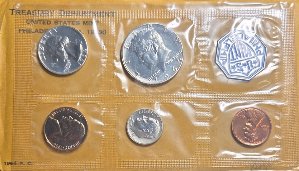 1964 US Proof Set - Very Nice High Quality Coins 90% Silver - OGW - Image 1 of 4